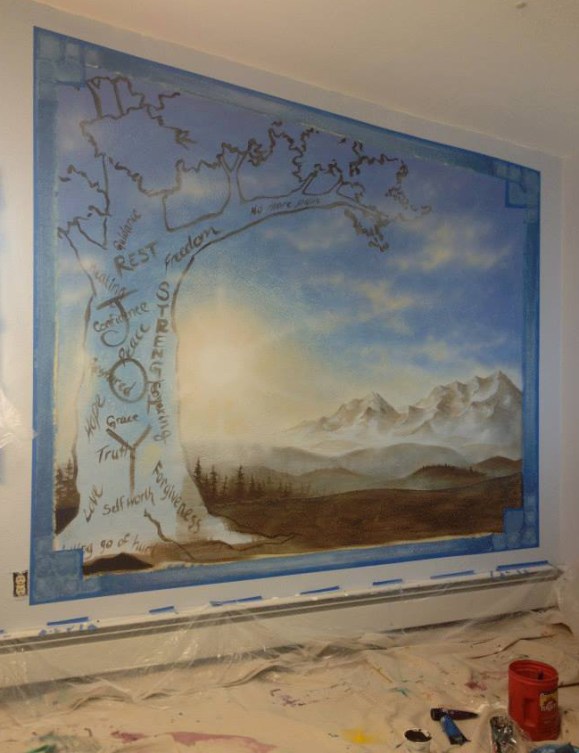 Alaskan artist Jamie Bottoms The Children's Place Mural